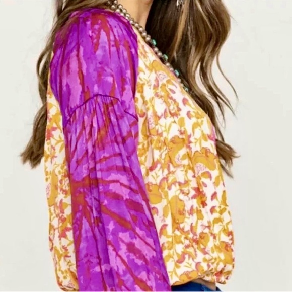 🌺🎉HP🎉🌺 NWOT Free People Cruisin Together Print Top - Picture 10 of 12